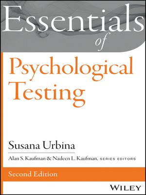 cover image of Essentials of Psychological Testing